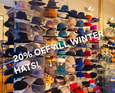Special Offer! Winter hats 20% off at Ella Bulloch.
