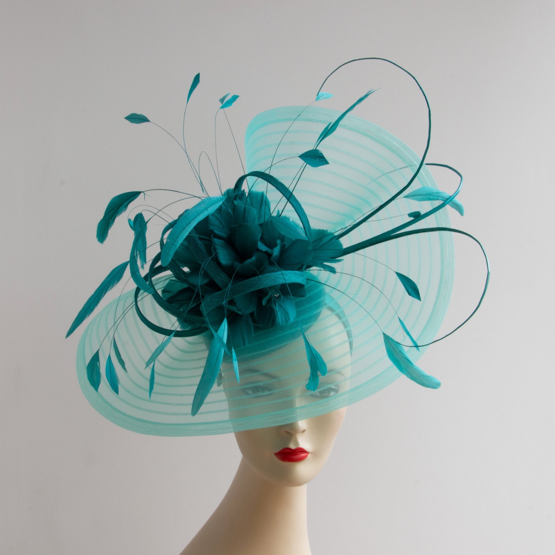 Large Crin Hatinator with Feathers on a Headband – Ella Bulloch Hats